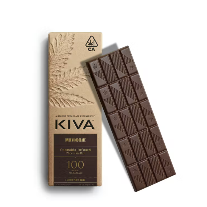 Dark Chocolate Bar - 100mg