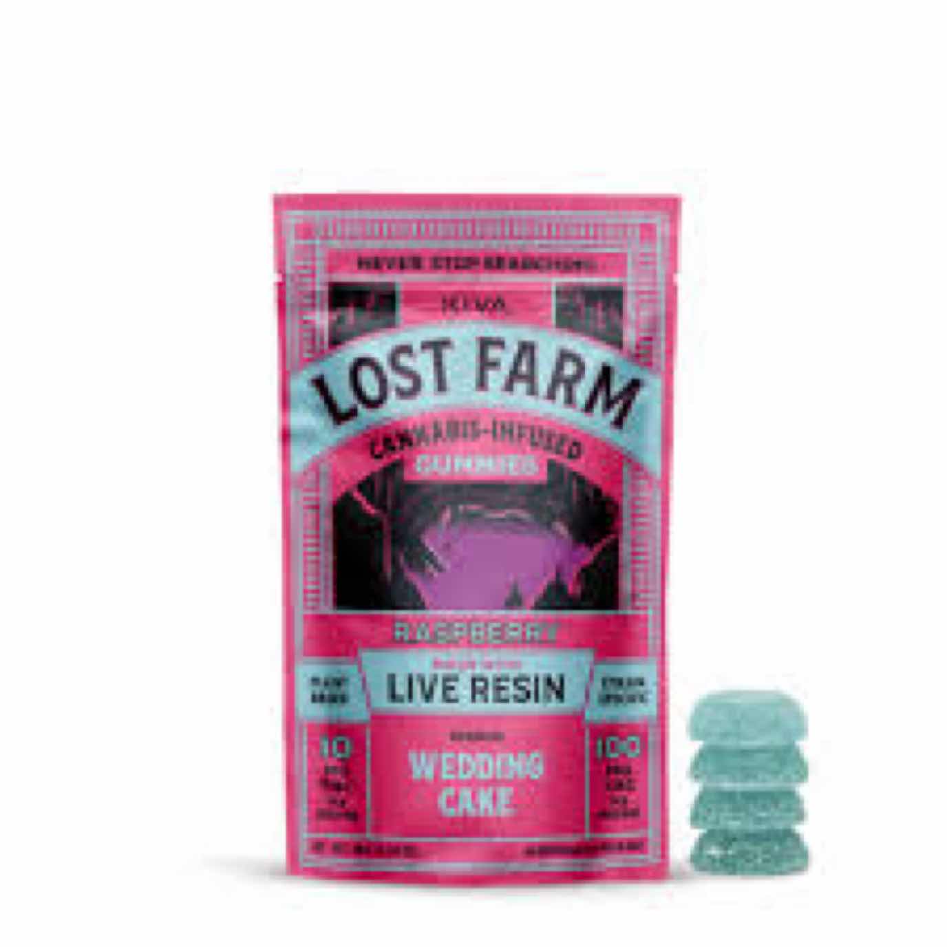 Lost Farms - Raspberry Wedding Cake - Chews - 100mg