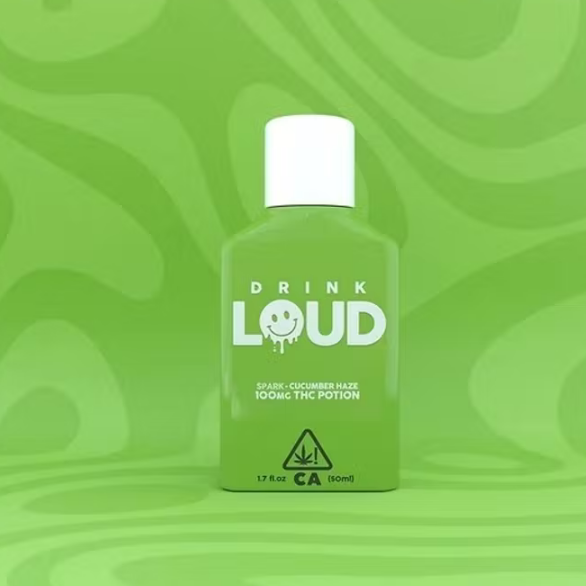 Drink Loud 50ml Nano-Emulsified THC Drink Shot - Cucumber Haze - 100mg THC