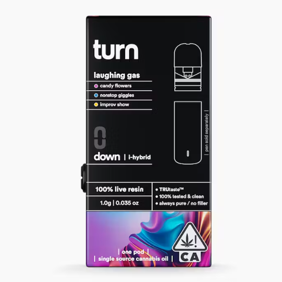 laughing gas (i-hybrid) / 100% live resin / pod