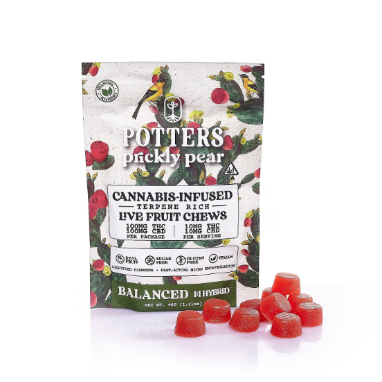 Prickly Pear 1:1 Balance - Live fruit chew Sugar-Free Gummies