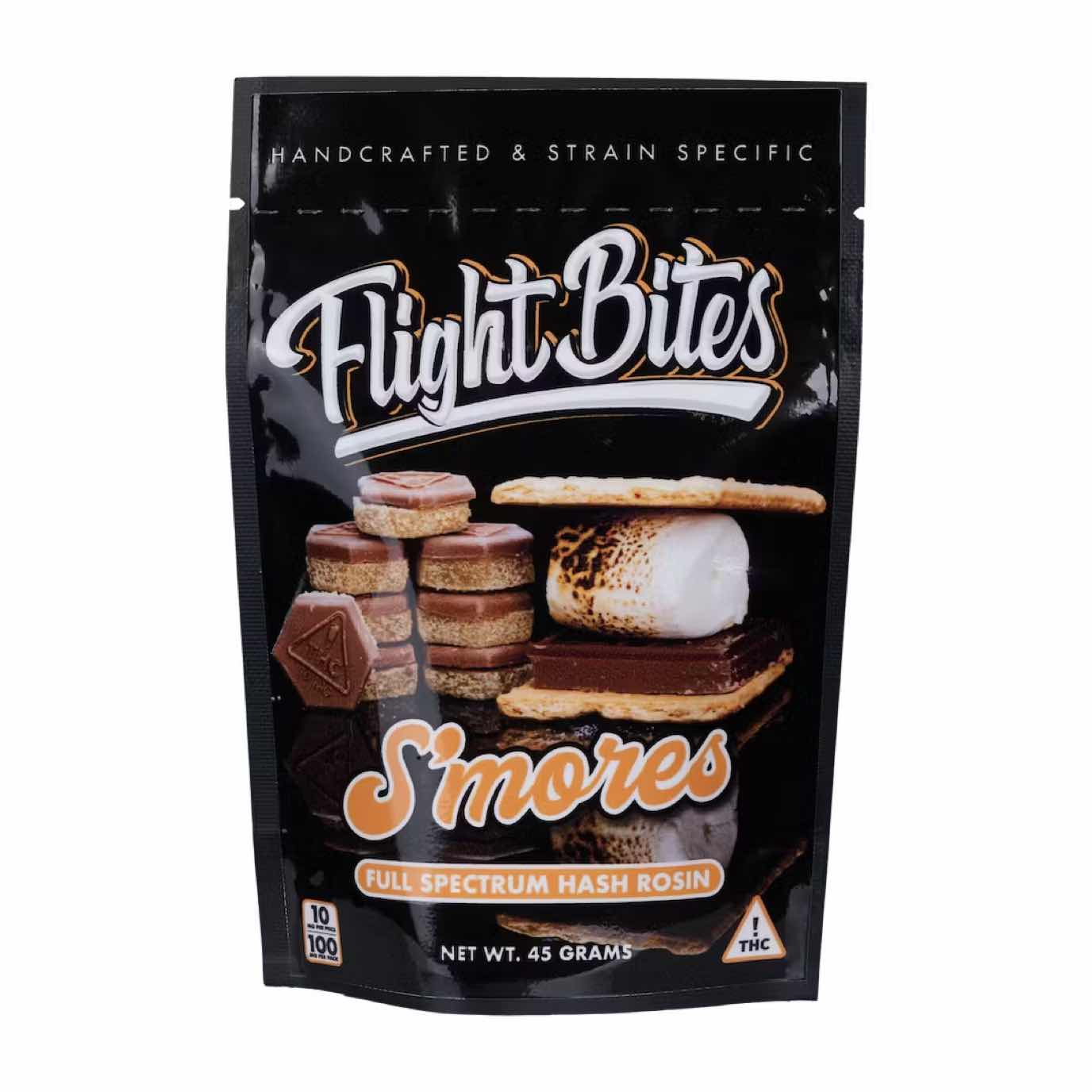 Flight Bites - S'mores Solventless Hash Rosin Gummies | 100mg
