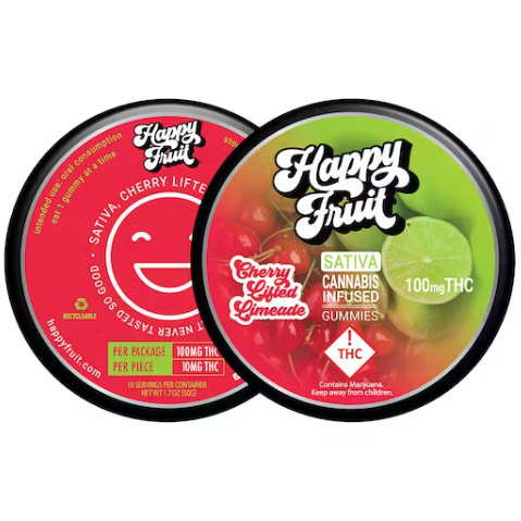 Cherry Lifted Limeade Gummies - 100mg THC
