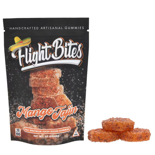 Flight Bites - Mango Tajin Solventless Hash Rosin Gummies | 100mg
