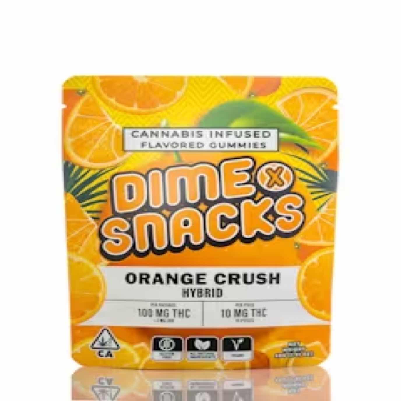 Dime Snacks - Orange Crush Gummies (100mg)