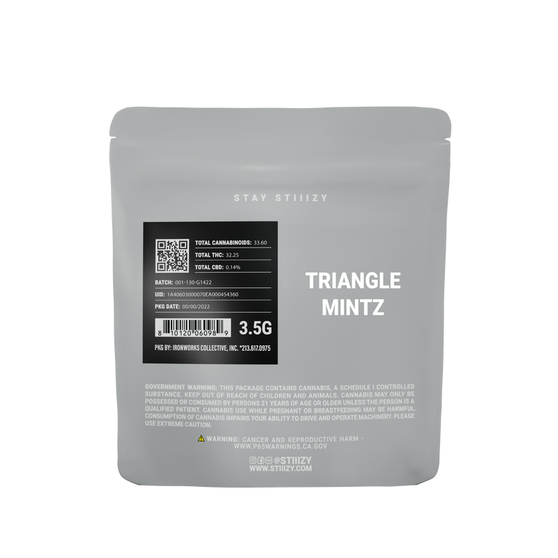 3.5G LIGHT GREY LABEL - TRIANGLE MINTZ