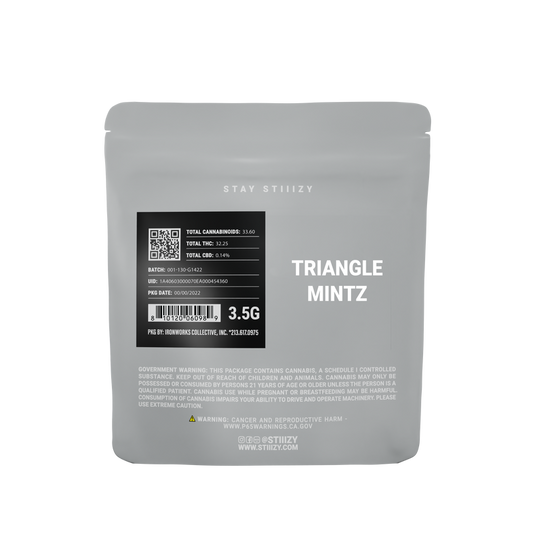 3.5G LIGHT GREY LABEL - TRIANGLE MINTZ