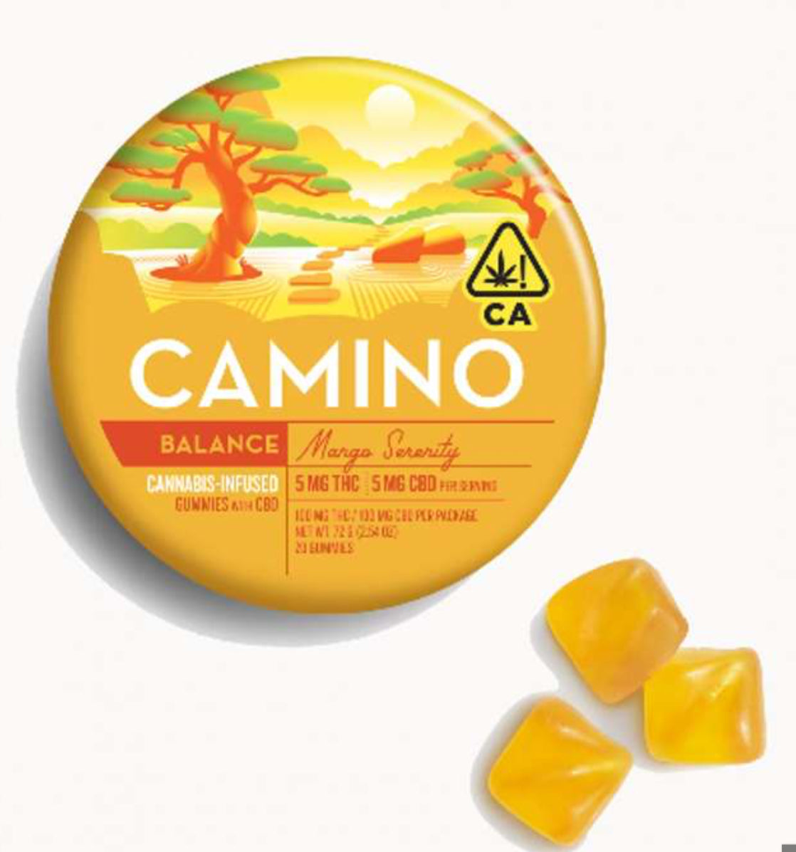 Camino - Mango Serenity - 1:1 Gummies - 100mg