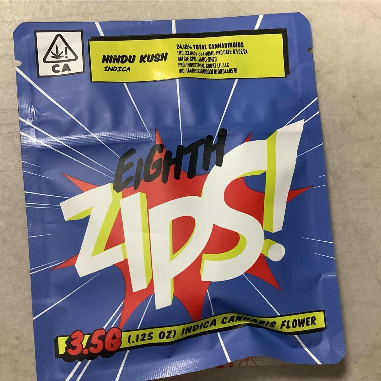 Zips - Hindu Kush - 3.5g