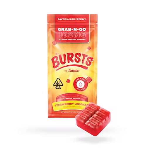 Strawberry Lemonade - 100MG Live Resin Infused Edibles