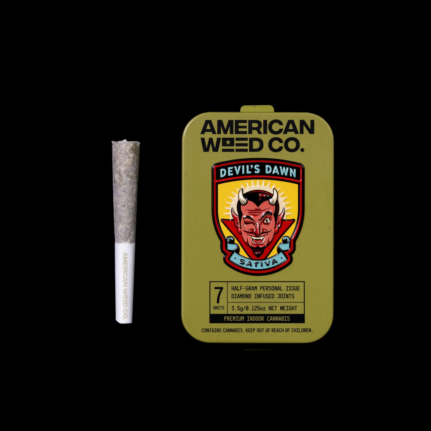 American Weed Co. - Devil's Dawn High THC Infused Pre-Roll 7 Pack (3.5g)
