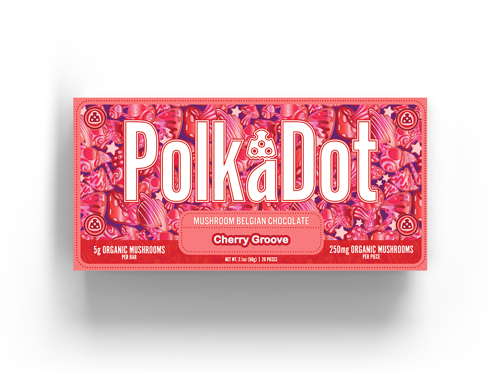 PolkaDot Magic Mushroom Chocolate Bars
