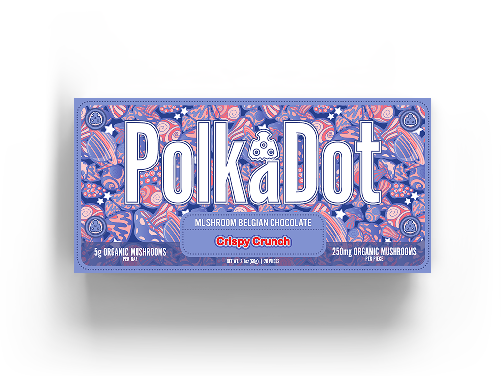 PolkaDot Magic Mushroom Chocolate Bars