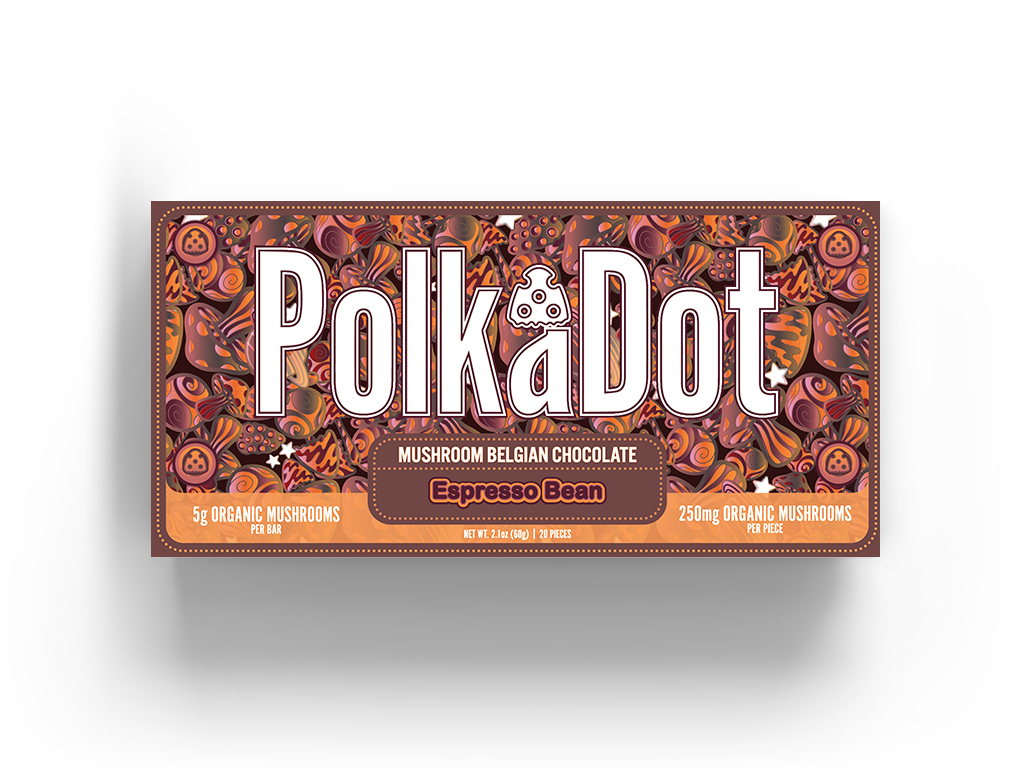 PolkaDot Magic Mushroom Chocolate Bars