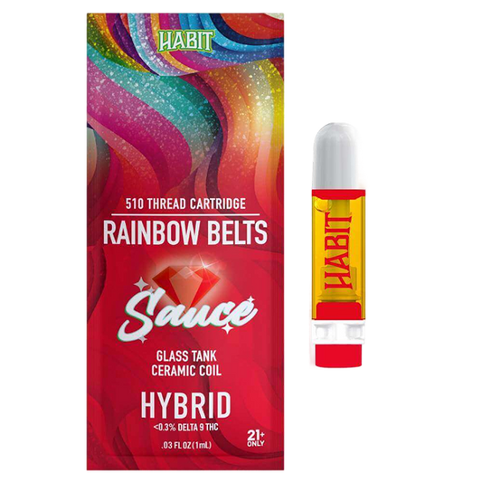 Sauce Rainbow Belts 1g Vape Cartridge by Habit