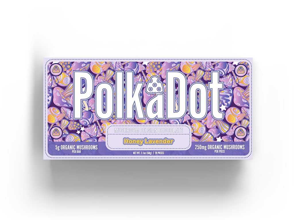 PolkaDot Magic Mushroom Chocolate Bars