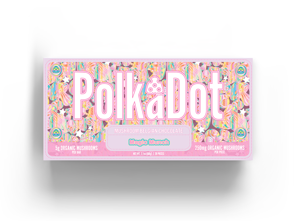 PolkaDot Magic Mushroom Chocolate Bars