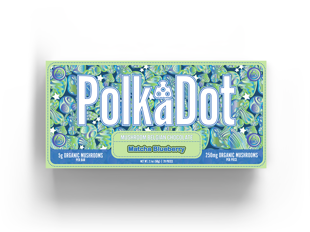 PolkaDot Magic Mushroom Chocolate Bars