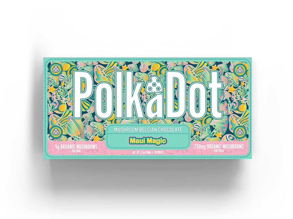 PolkaDot Magic Mushroom Chocolate Bars