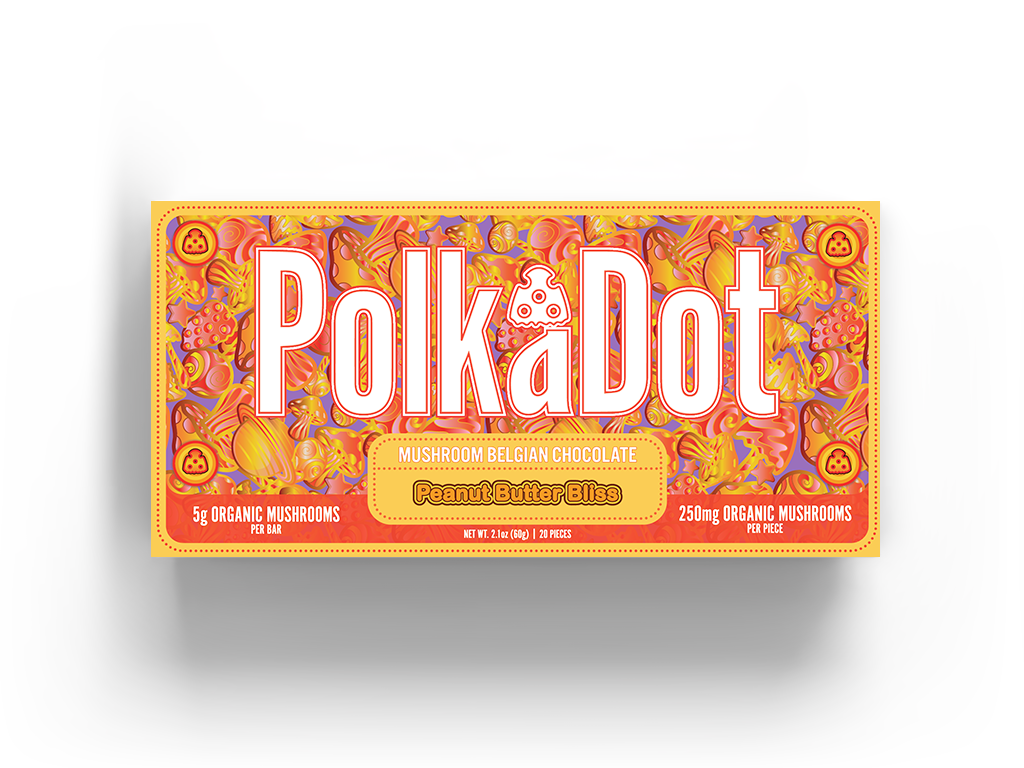 PolkaDot Magic Mushroom Chocolate Bars