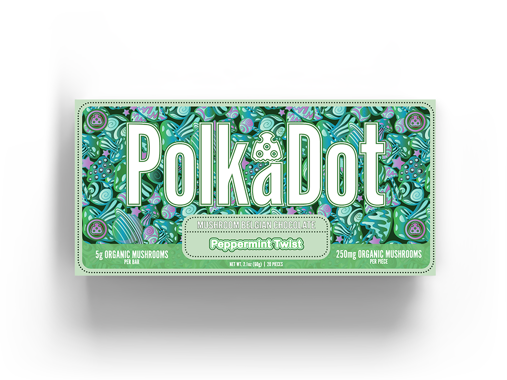 PolkaDot Magic Mushroom Chocolate Bars