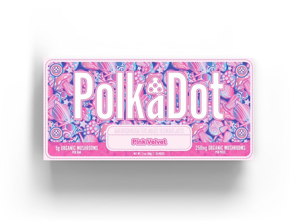 PolkaDot Magic Mushroom Chocolate Bars