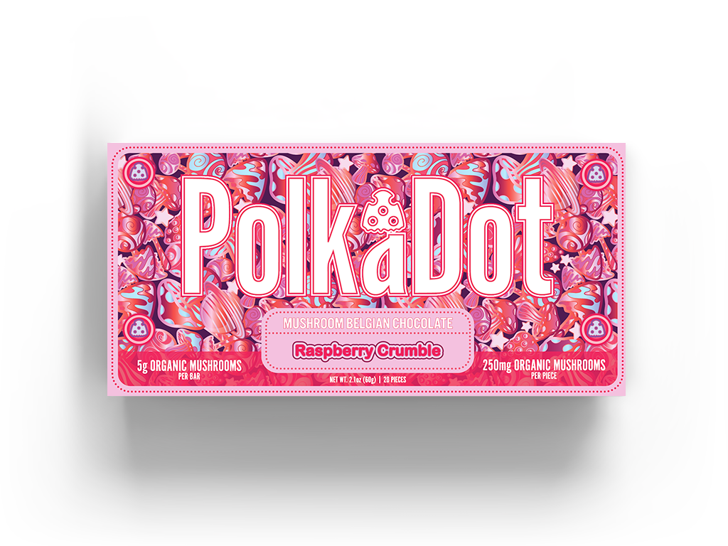 PolkaDot Magic Mushroom Chocolate Bars
