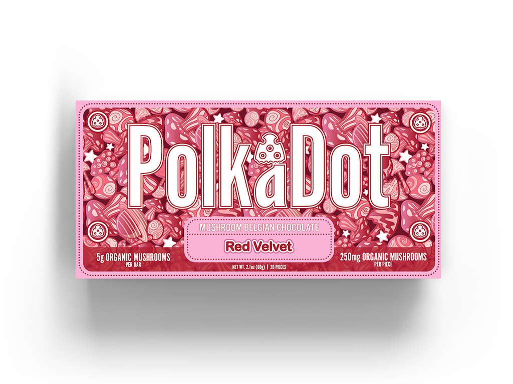 PolkaDot Magic Mushroom Chocolate Bars