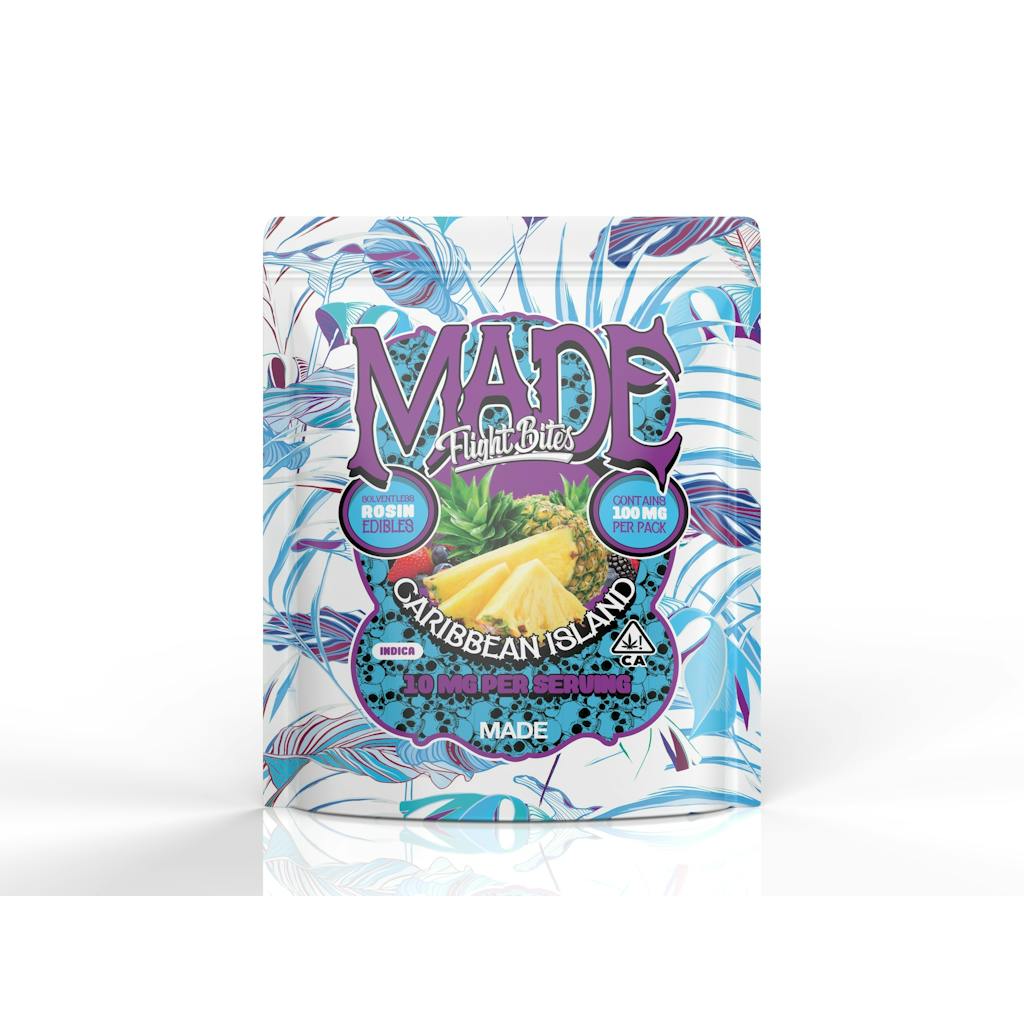 Made - Caribbean Island - Flight Bites - 100mg