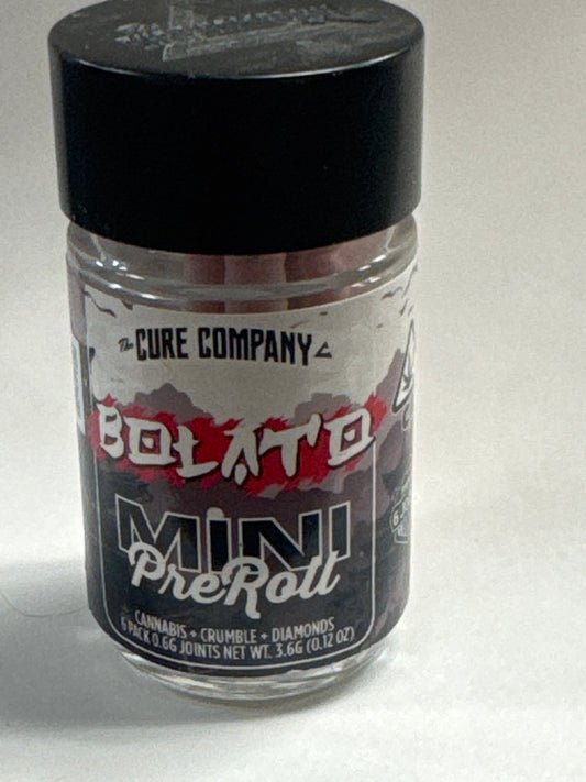 The Cure Company - Bolato Infused Mini PreRoll 6 pack - 3.5g