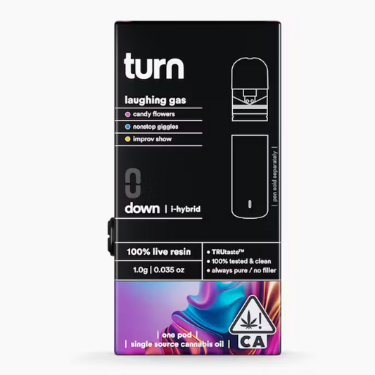 laughing gas (i-hybrid) / 100% live resin / pod