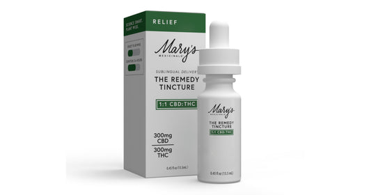 Mary's Medicinals - Remedy Tincture - Relief 1:1 (300mg CBD :300mg THC) 0.45oz