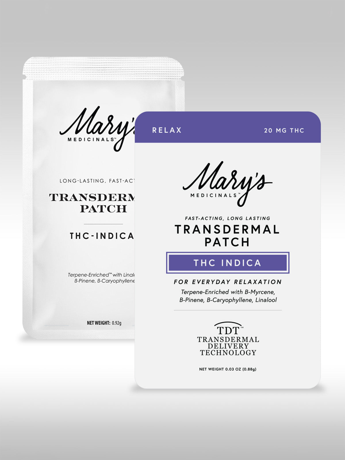 Mary's Medicinals™ - Transdermal Patch – Relax (20MG THC : 2MG CBD)