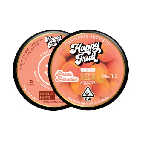Peach Paradise Rosin Gummies - 100mg THC