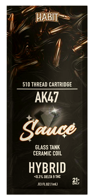 Sauce AK47 1g Vape Cartridge by Habit
